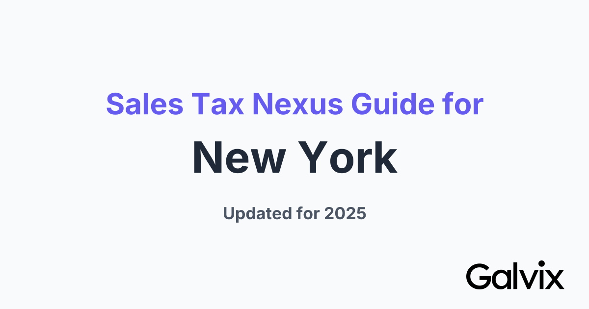 Sales Tax Nexus Guide for New York