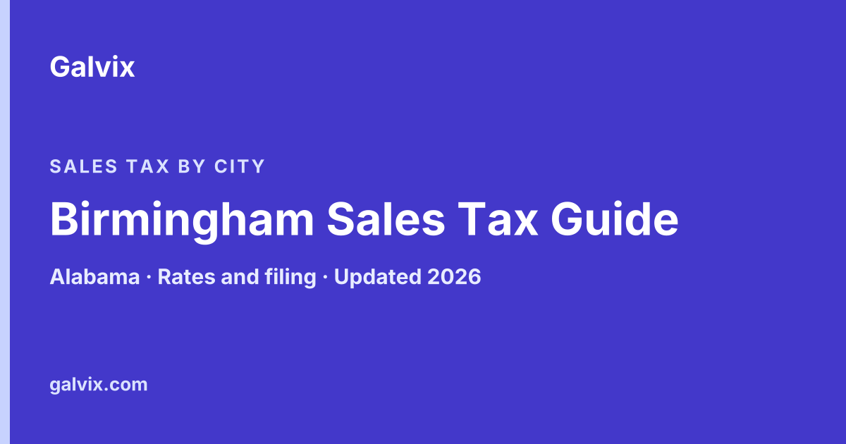 Birmingham, Alabama sales tax guide