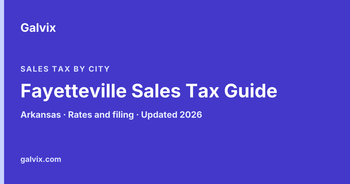 Fayetteville Sales Tax