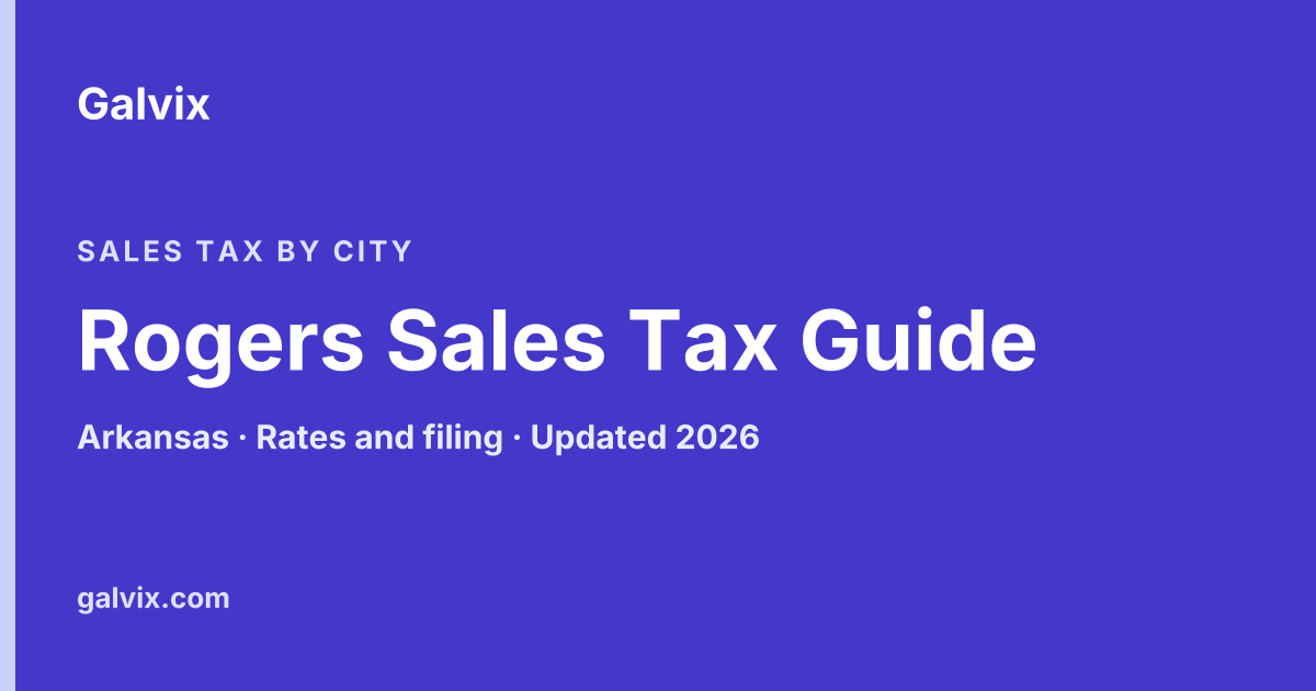 Rogers, Arkansas sales tax guide