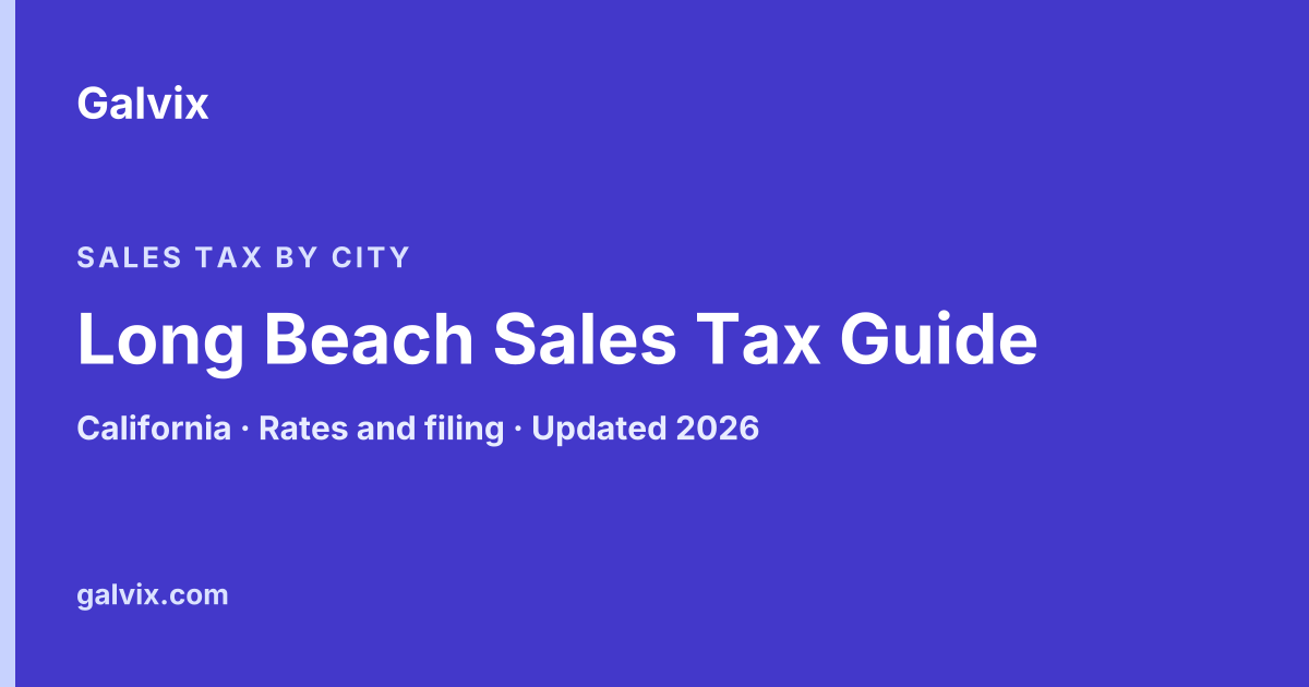 Long Beach, California sales tax guide
