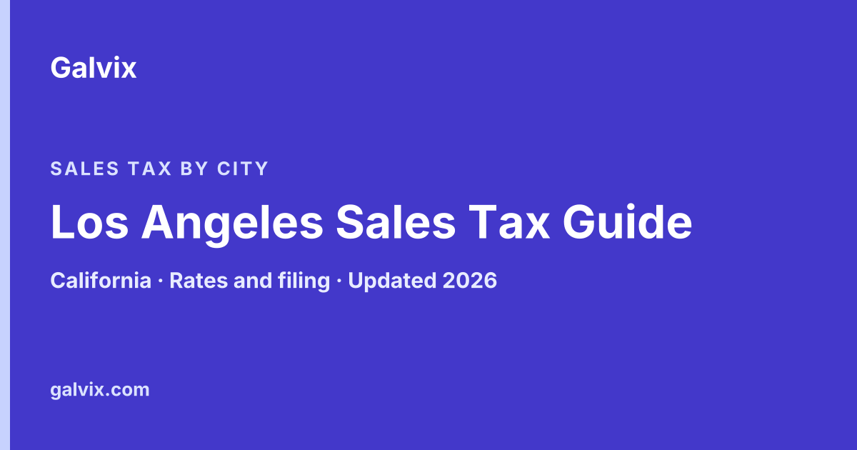 Los Angeles Sales Tax