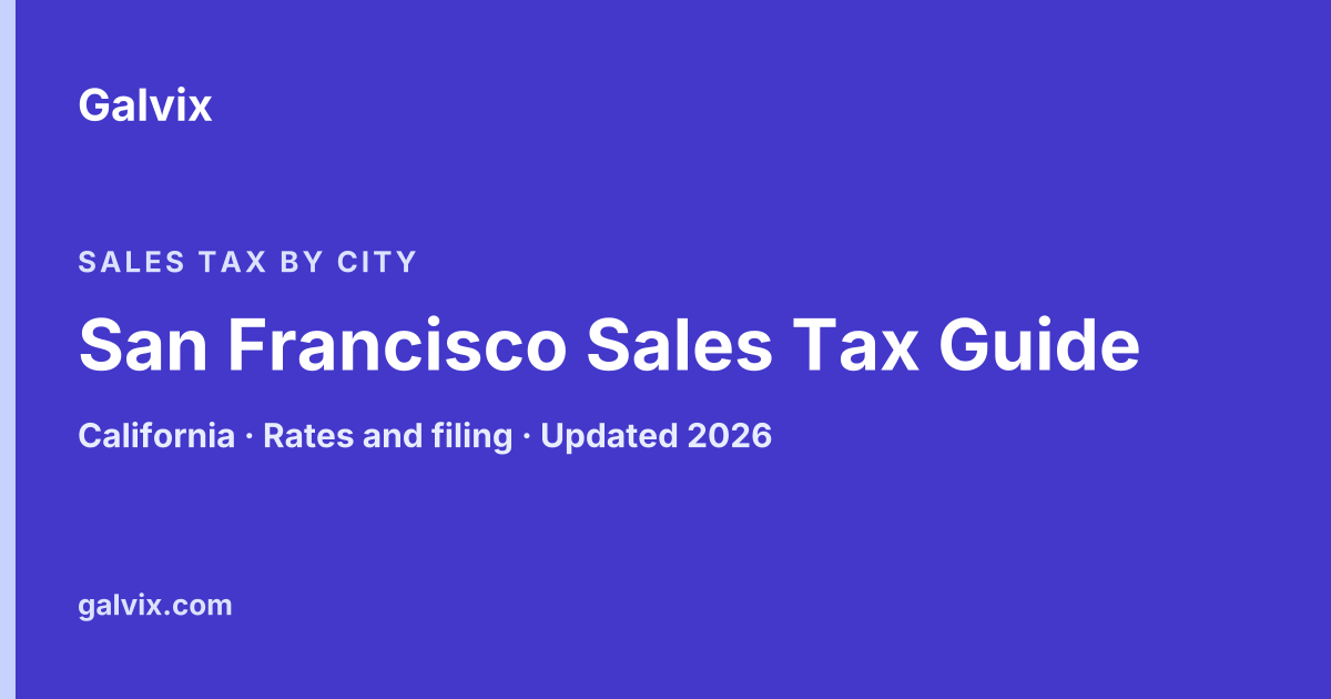 San Francisco, California sales tax guide