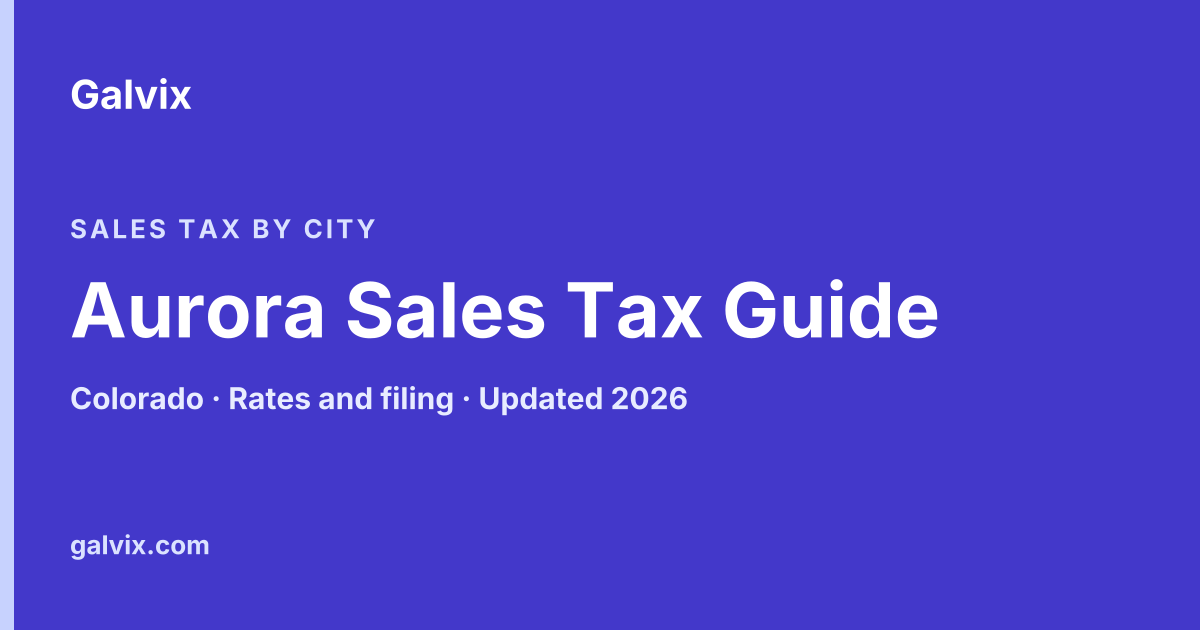Aurora Sales Tax