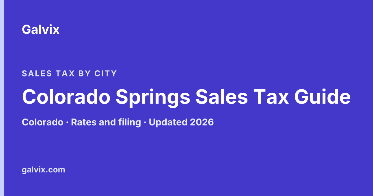 Colorado Springs Sales Tax