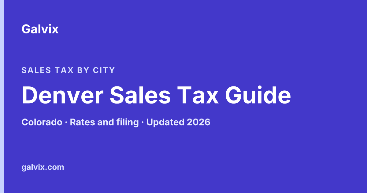 Denver, Colorado sales tax guide
