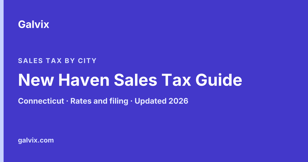 New Haven, Connecticut sales tax guide