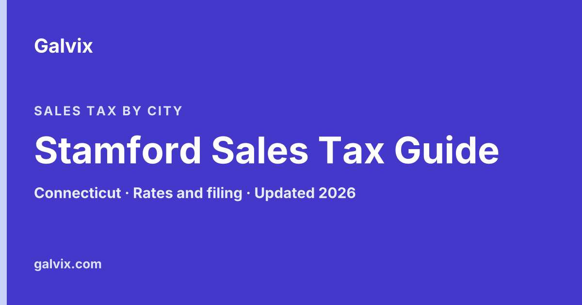 Stamford Sales Tax