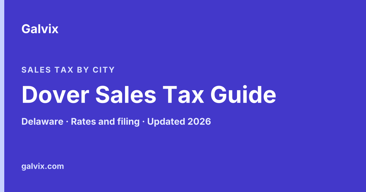 Dover, Delaware sales tax guide