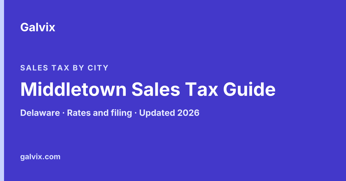 Middletown Sales Tax