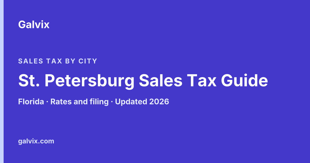 St. Petersburg, Florida sales tax guide