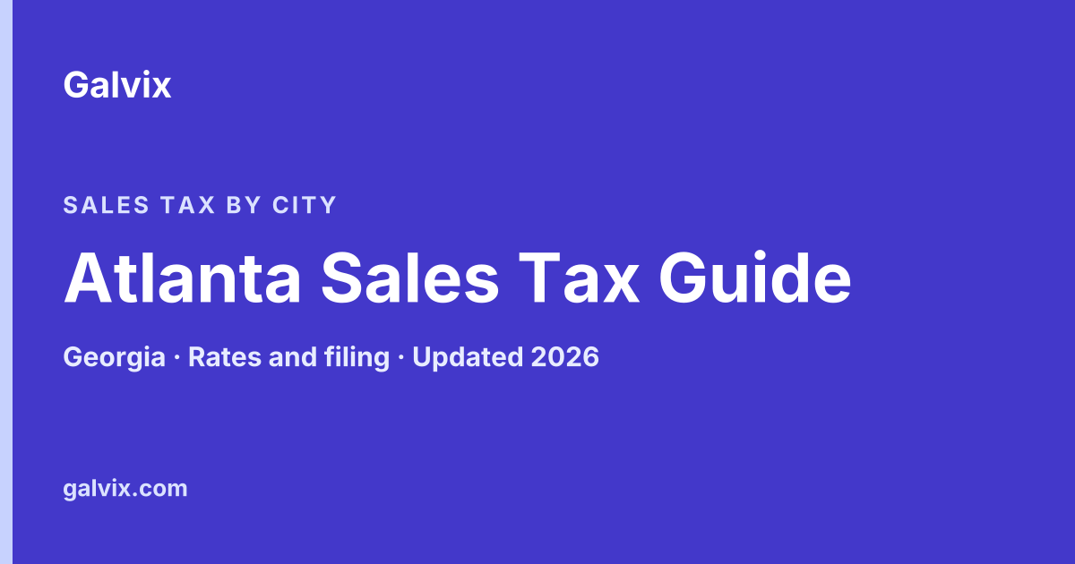 Atlanta, Georgia sales tax guide
