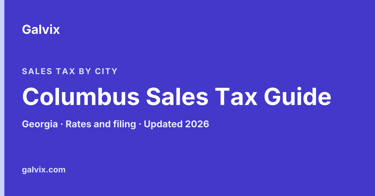 Columbus Sales Tax