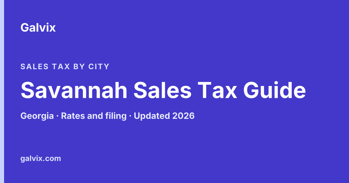 Savannah Sales Tax
