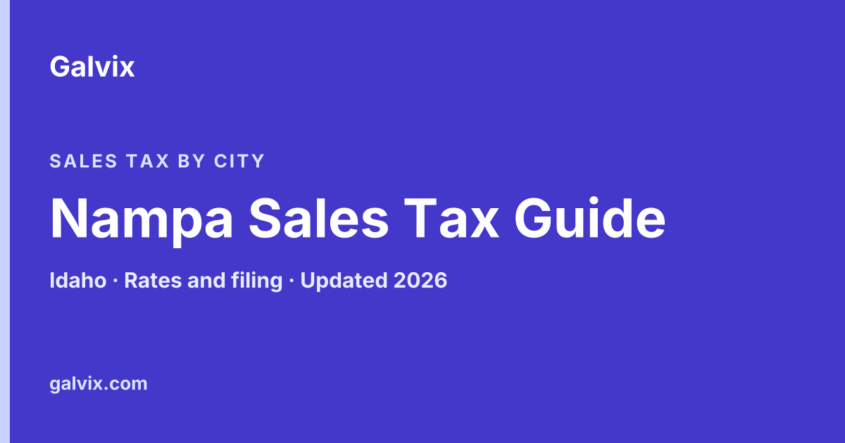 Nampa, Idaho sales tax guide