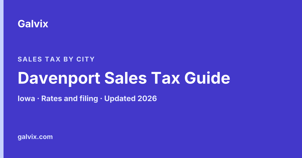 Davenport Sales Tax