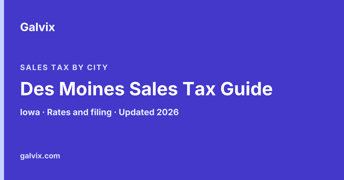 Des Moines Sales Tax