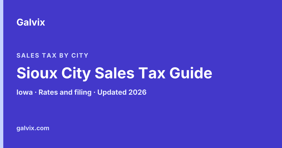 Sioux City Sales Tax