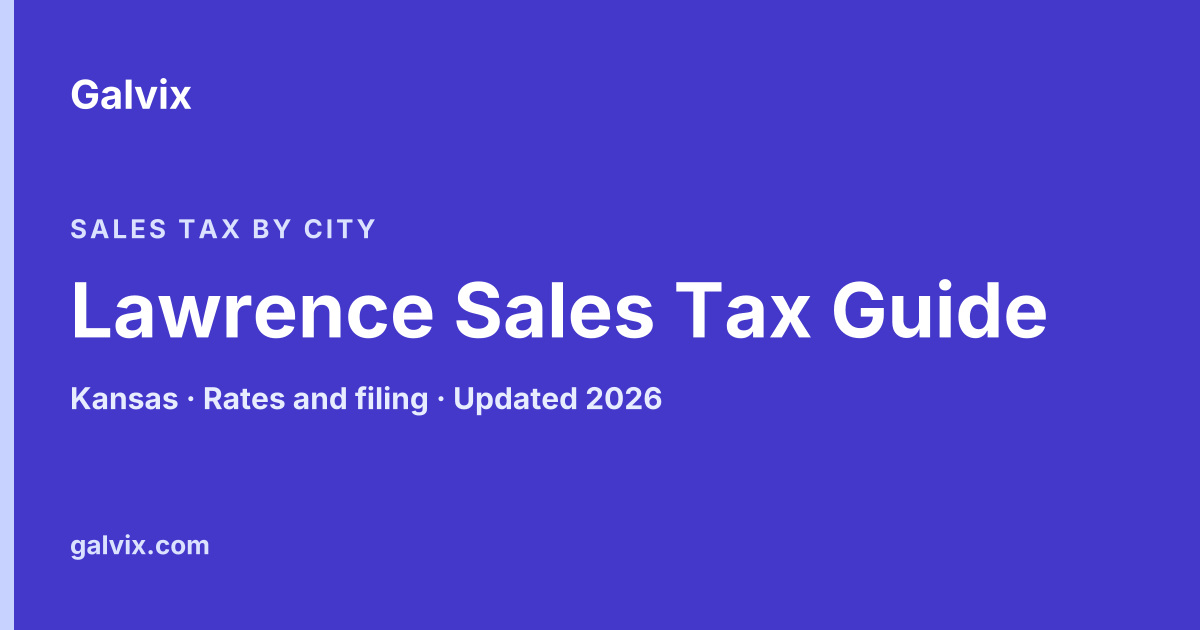 Lawrence, Kansas sales tax guide