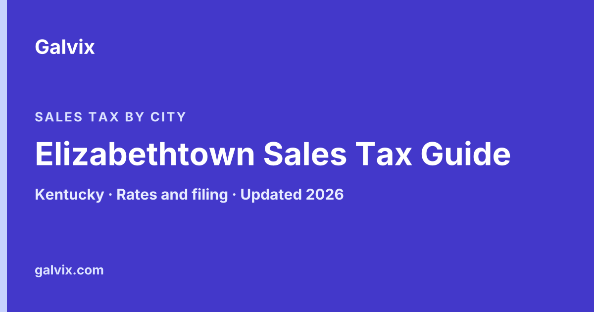 Elizabethtown, Kentucky sales tax guide