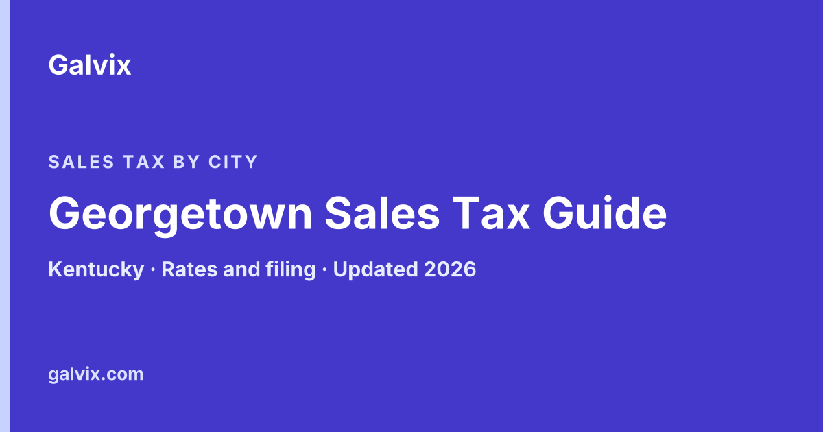 Georgetown, Kentucky sales tax guide