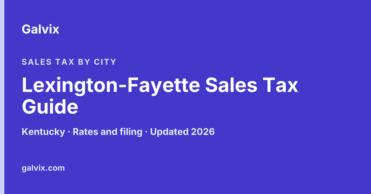 Lexington-Fayette Sales Tax