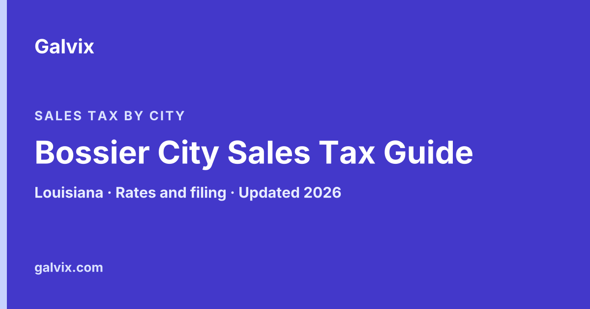 Bossier City, Louisiana sales tax guide