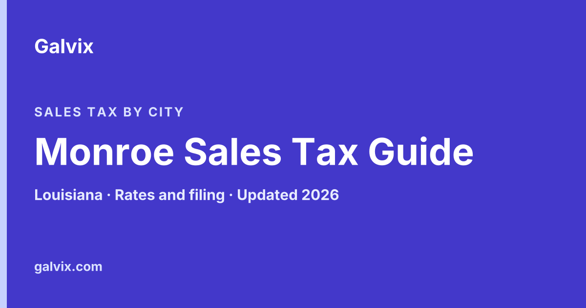 Monroe, Louisiana sales tax guide