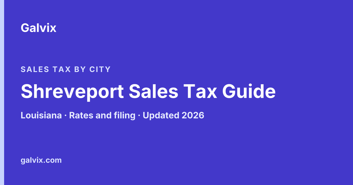 Shreveport, Louisiana sales tax guide