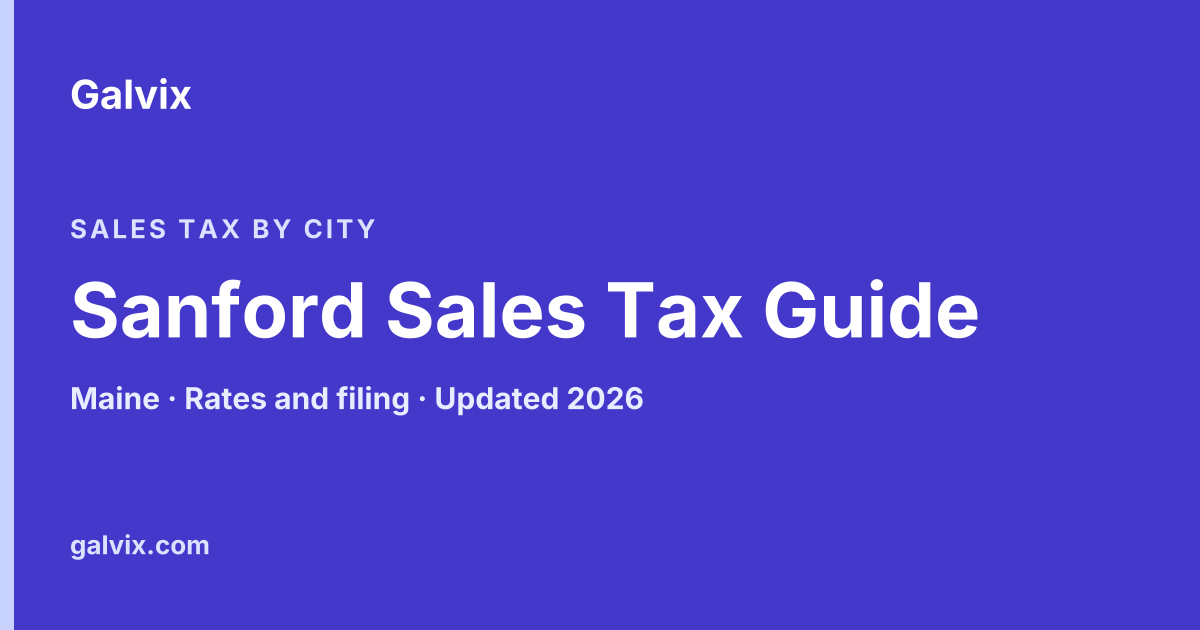 Sanford, Maine sales tax guide