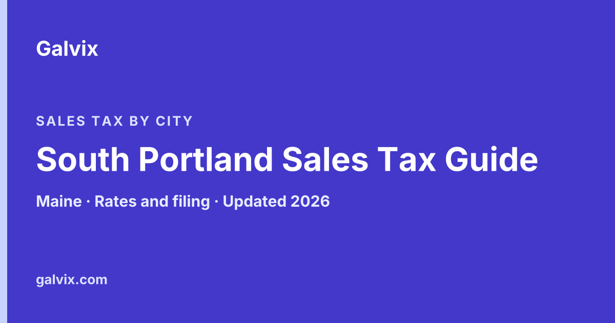 South Portland, Maine sales tax guide
