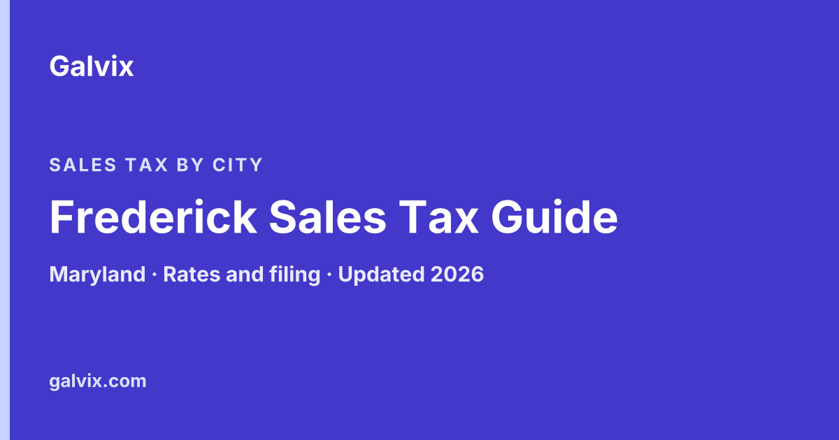Frederick Sales Tax