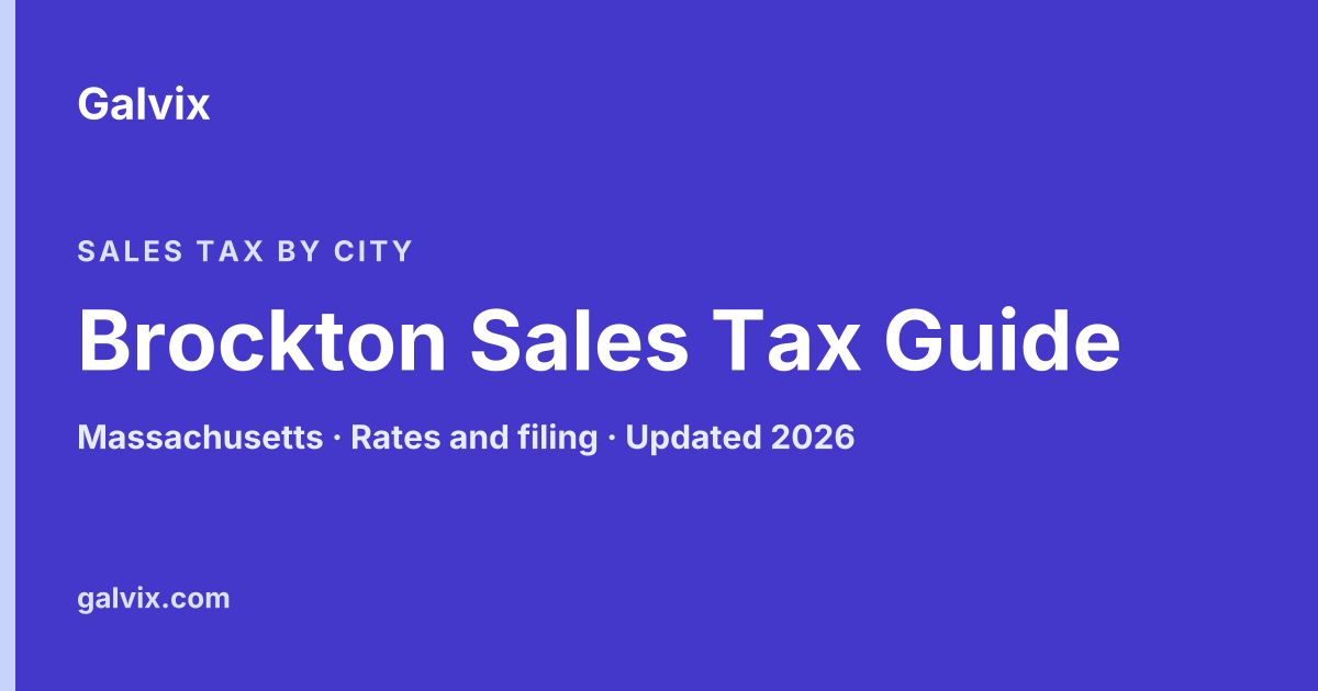 Brockton, Massachusetts sales tax guide