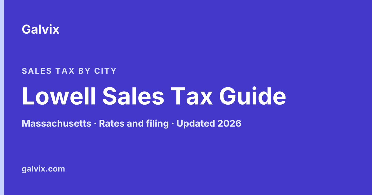 Lowell, Massachusetts sales tax guide
