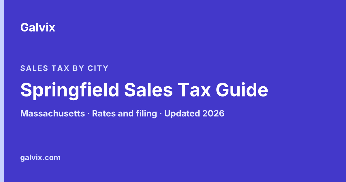 Springfield Sales Tax