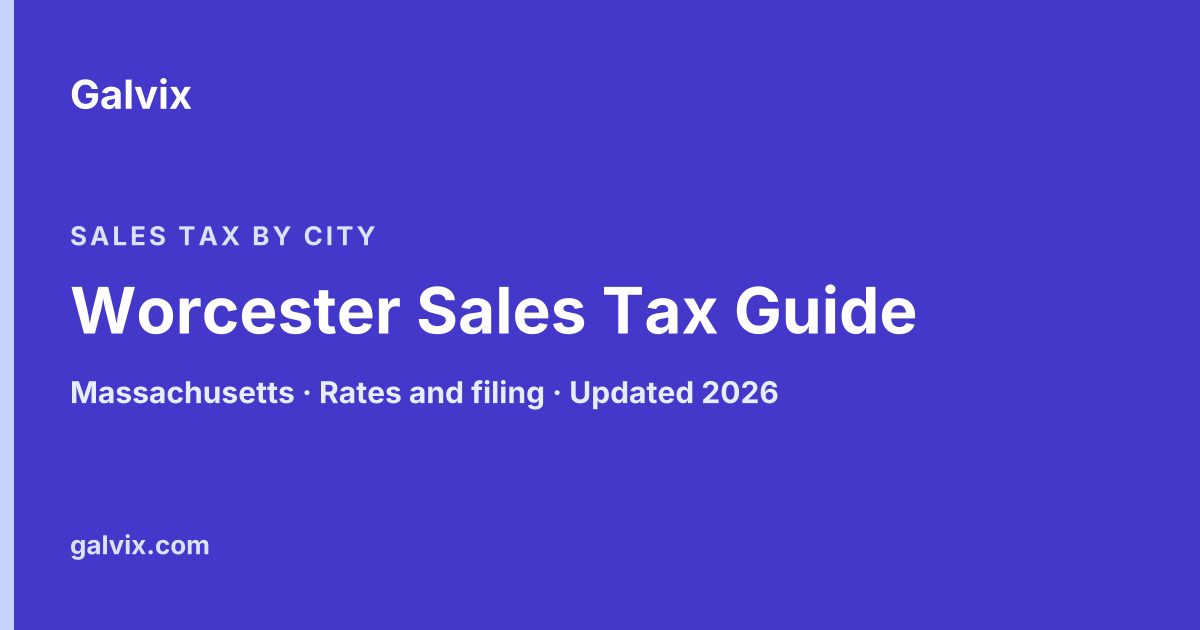 Worcester, Massachusetts sales tax guide