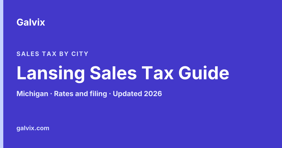 Lansing, Michigan sales tax guide