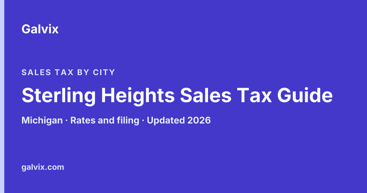 Sterling Heights, Michigan sales tax guide