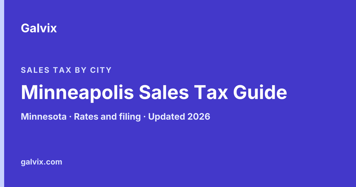 Minneapolis, Minnesota sales tax guide