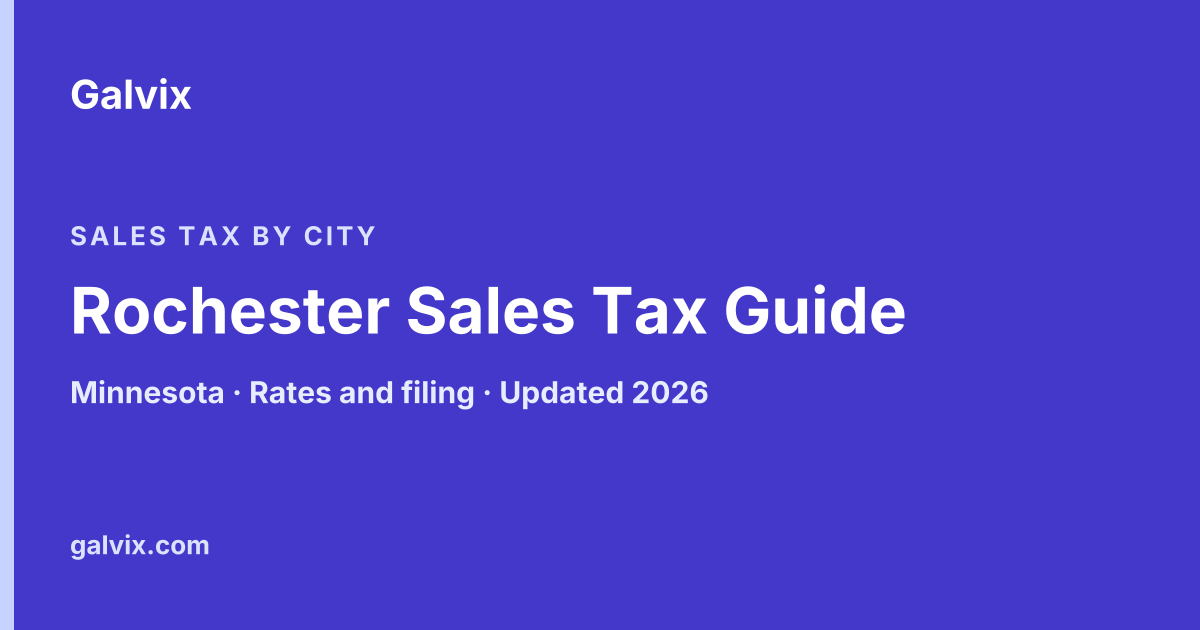 Rochester Sales Tax