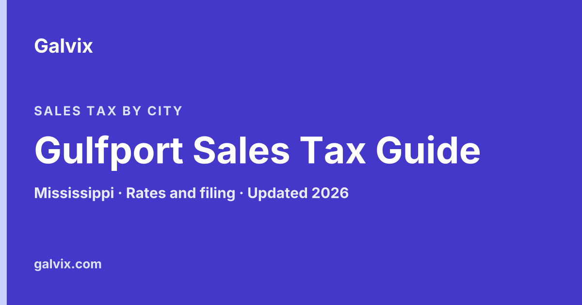 Gulfport Sales Tax