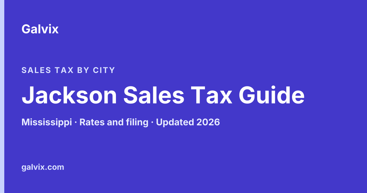 Jackson, Mississippi sales tax guide