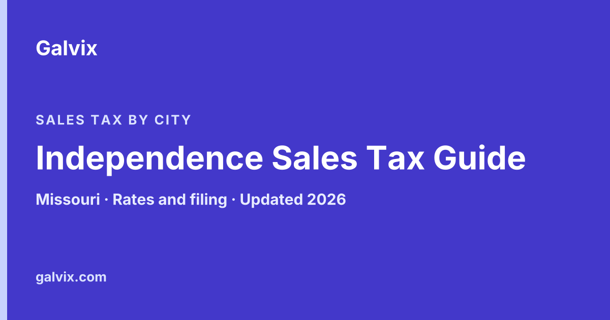 Independence, Missouri sales tax guide