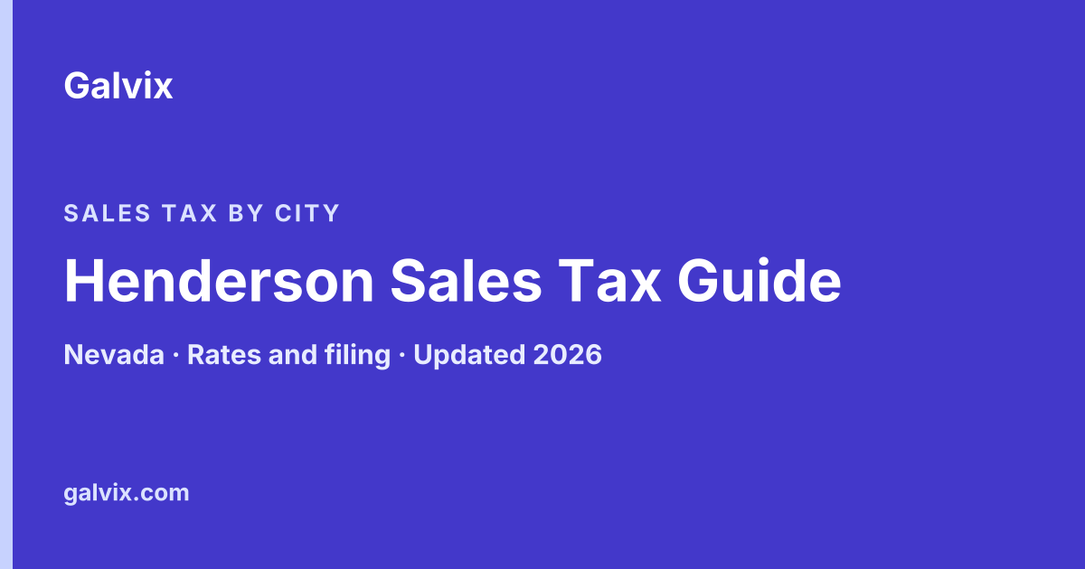 Henderson Sales Tax
