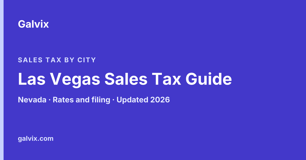 Las Vegas, Nevada sales tax guide