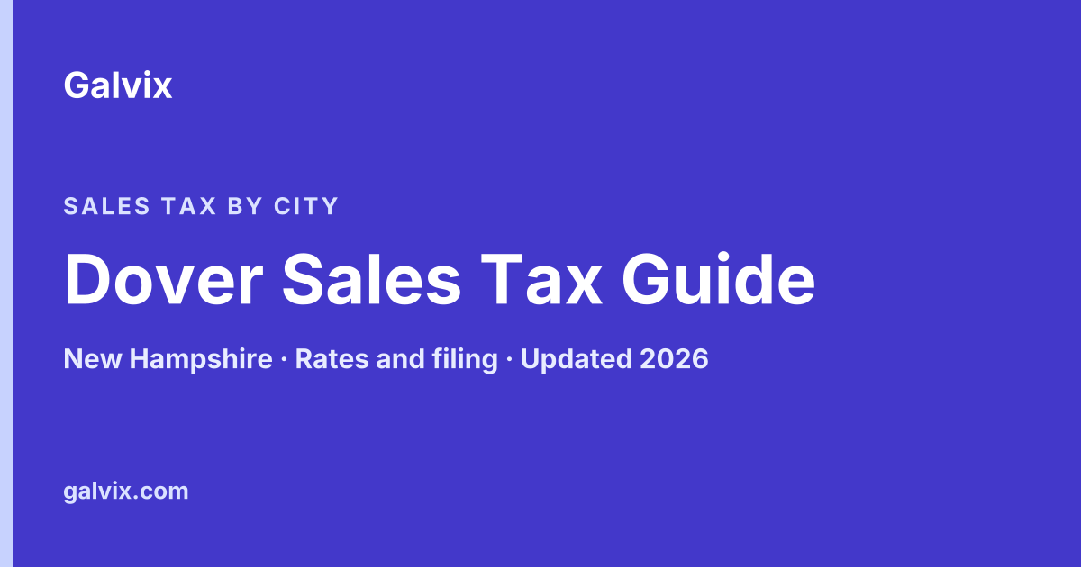 Dover Sales Tax