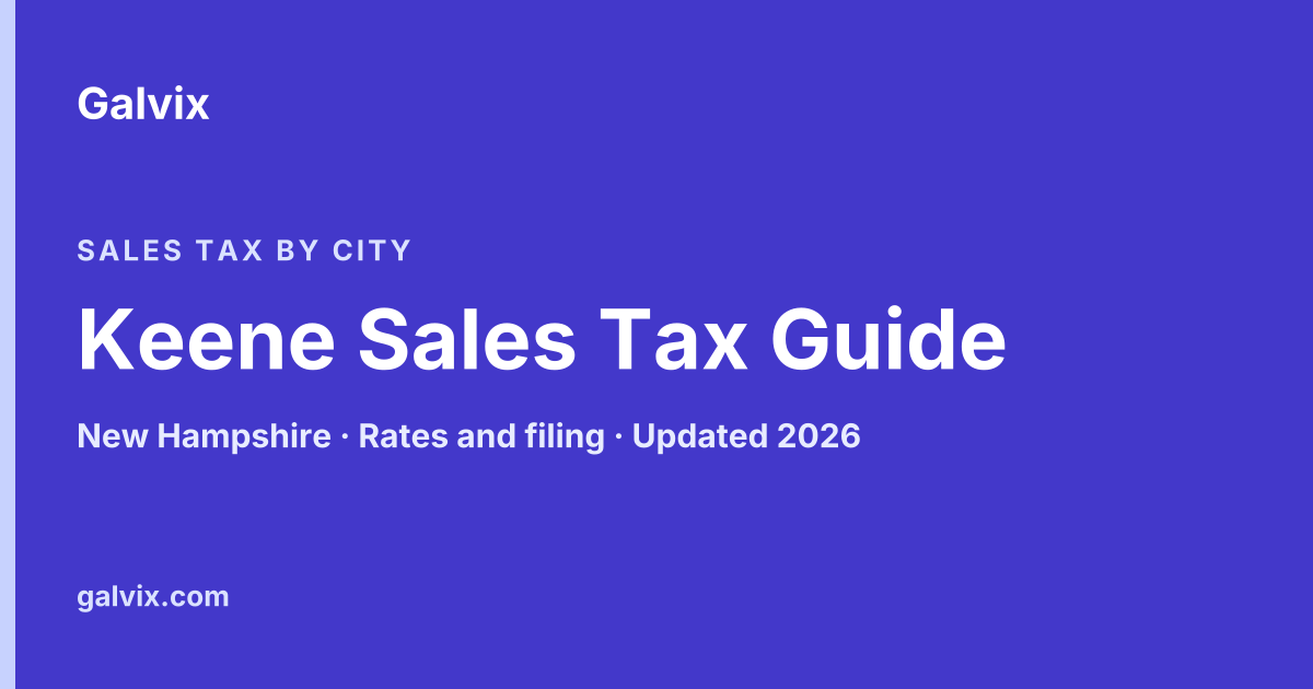 Keene, New Hampshire sales tax guide
