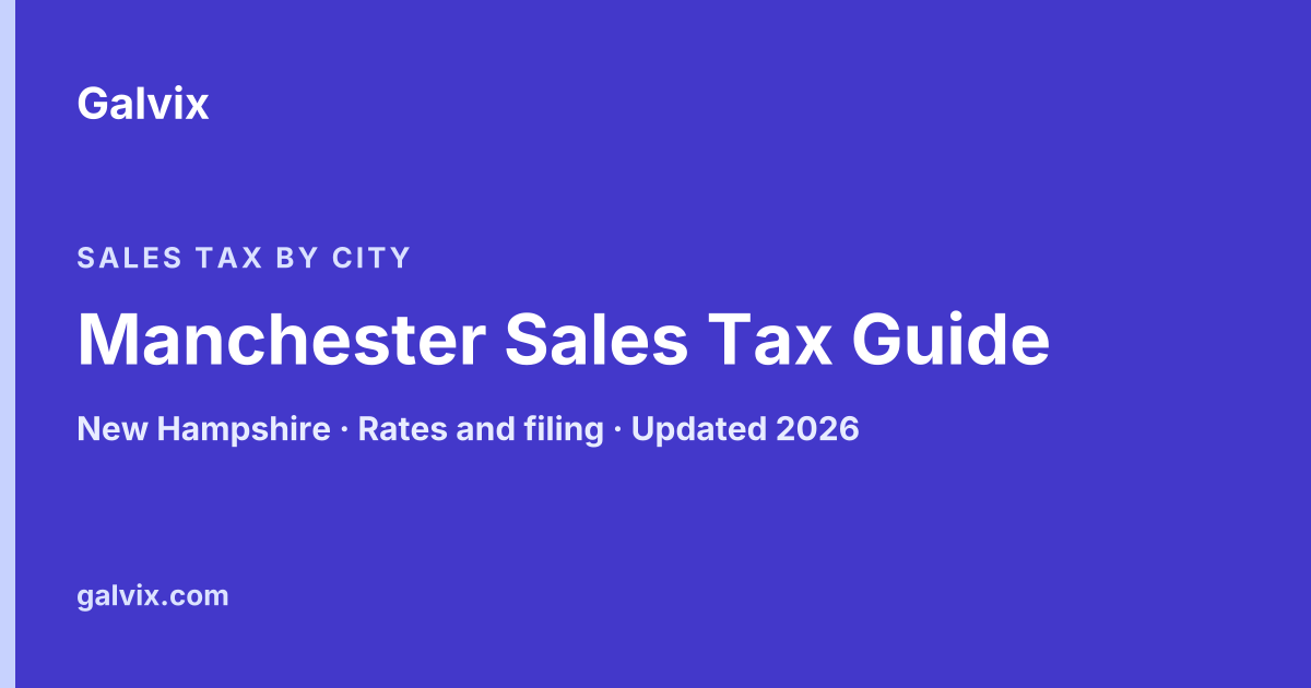 Manchester, New Hampshire sales tax guide