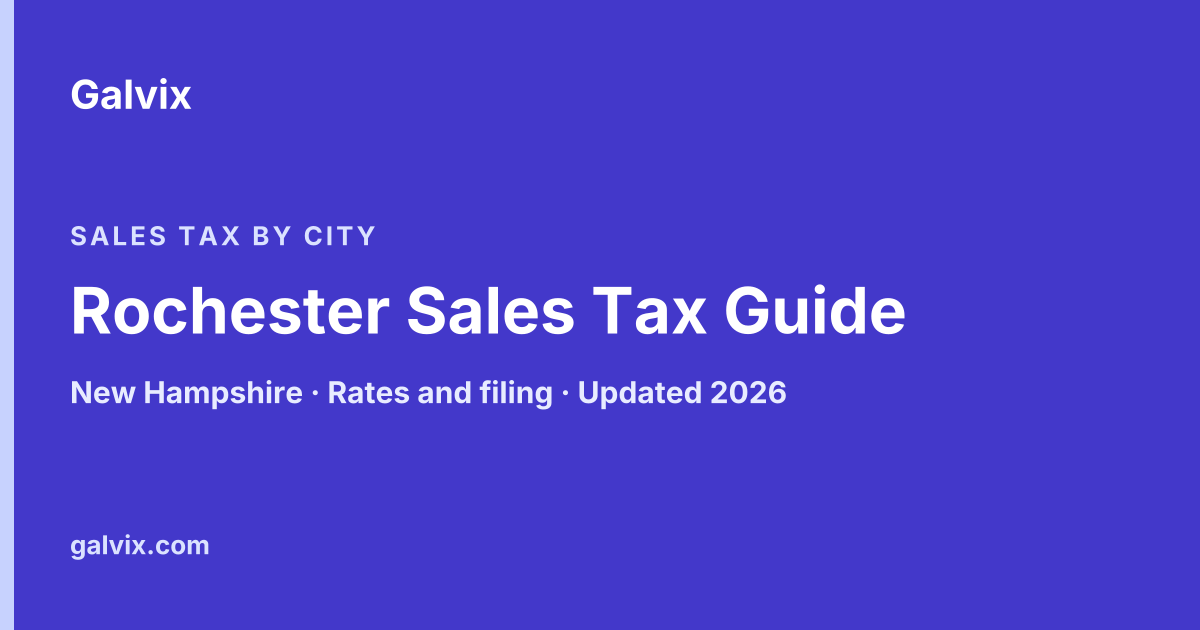 Rochester, New Hampshire sales tax guide