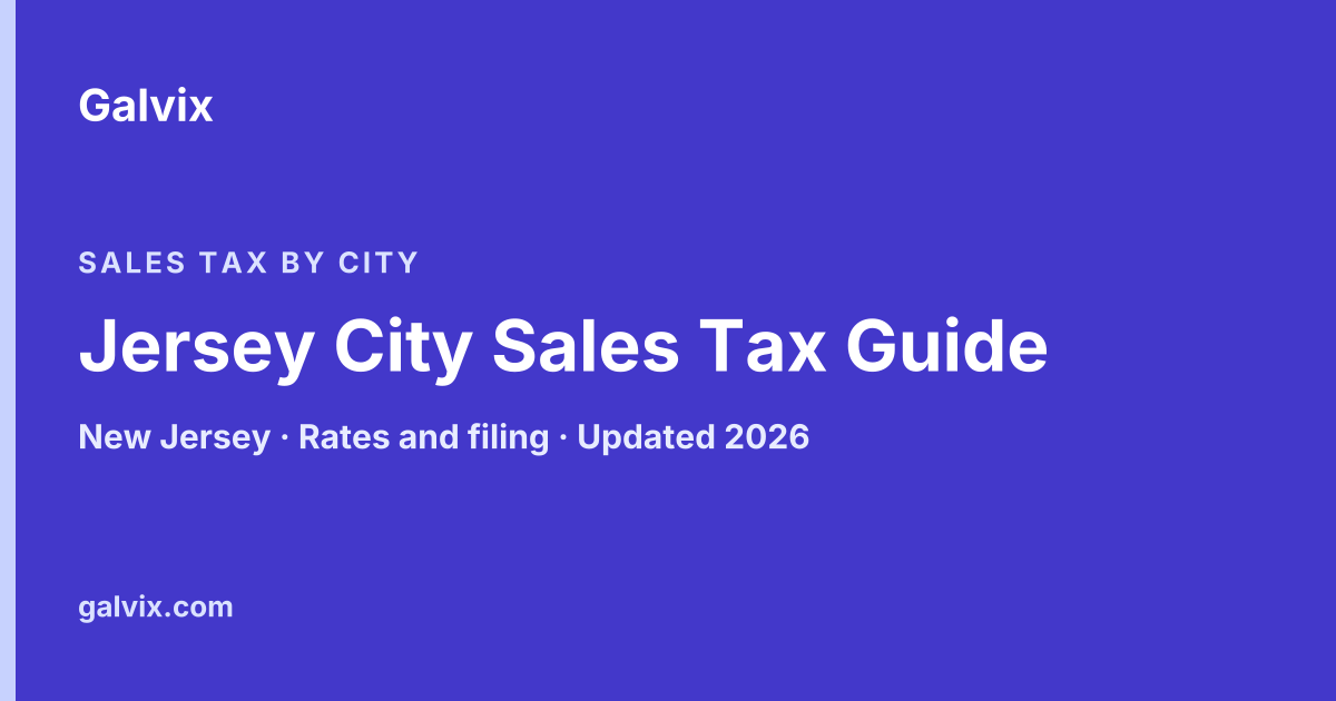 Jersey City, New Jersey sales tax guide